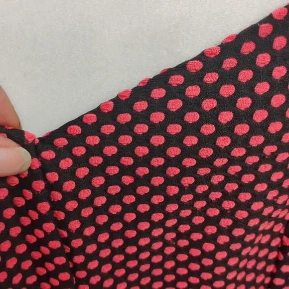 Torrid size 0 Pink Dots on black dress - Picture 3 of 5